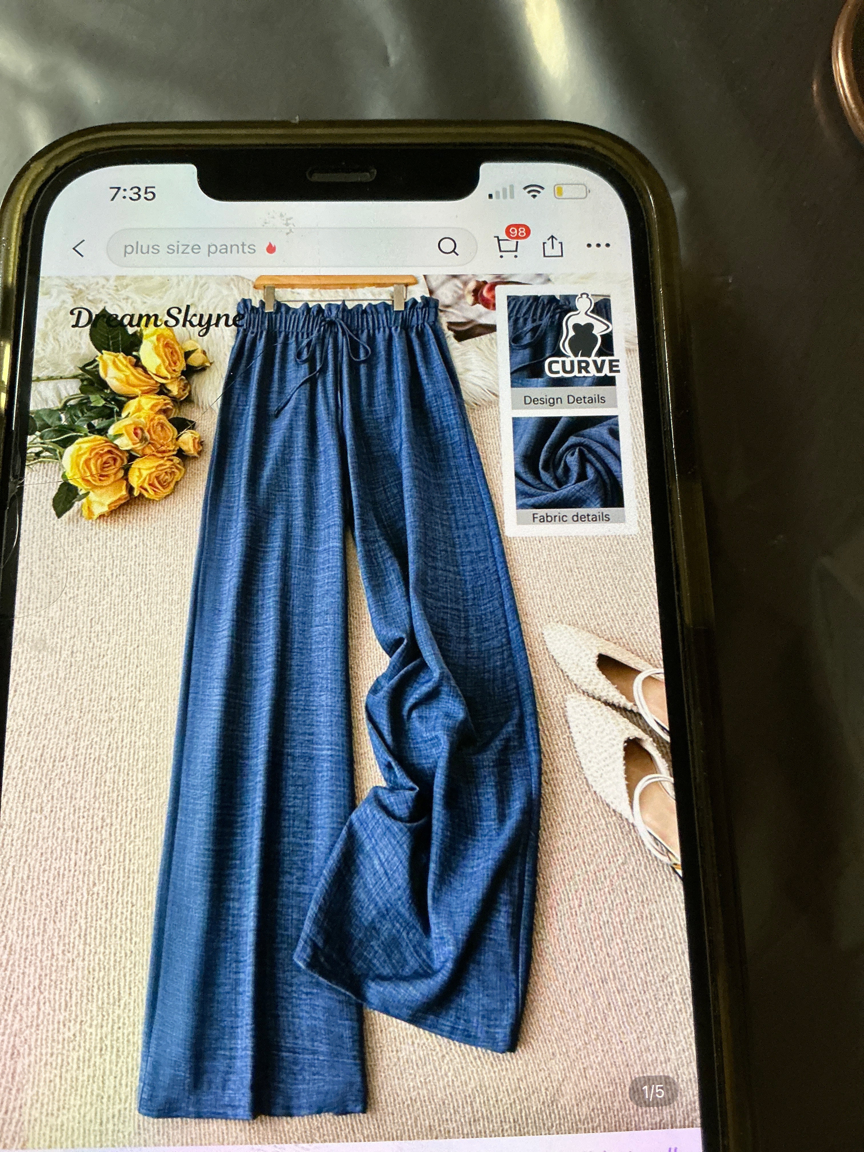 Blue everyday wear pants