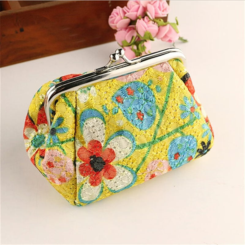 Floral Pattern Coin Purse