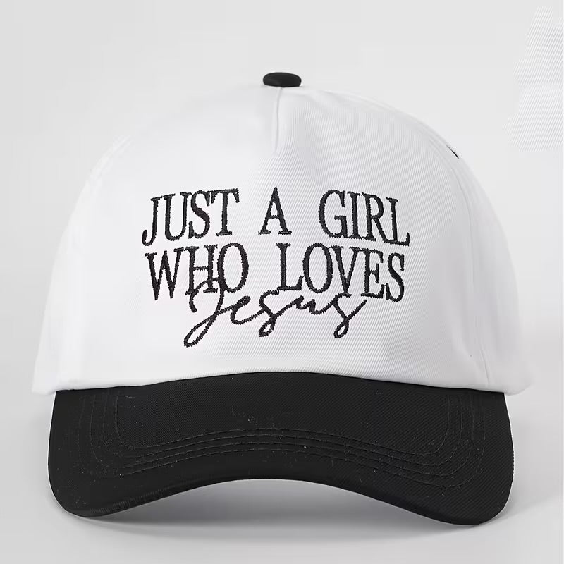 Embroidered "JUST A GIRL"