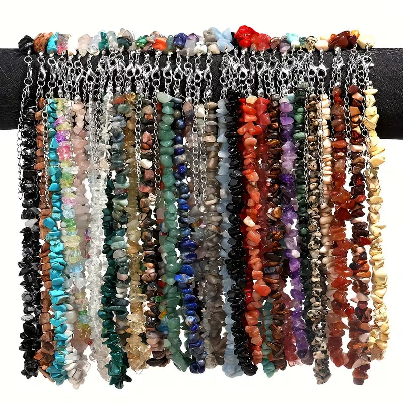 Bohemian Style Natural Stone Beaded Necklaces